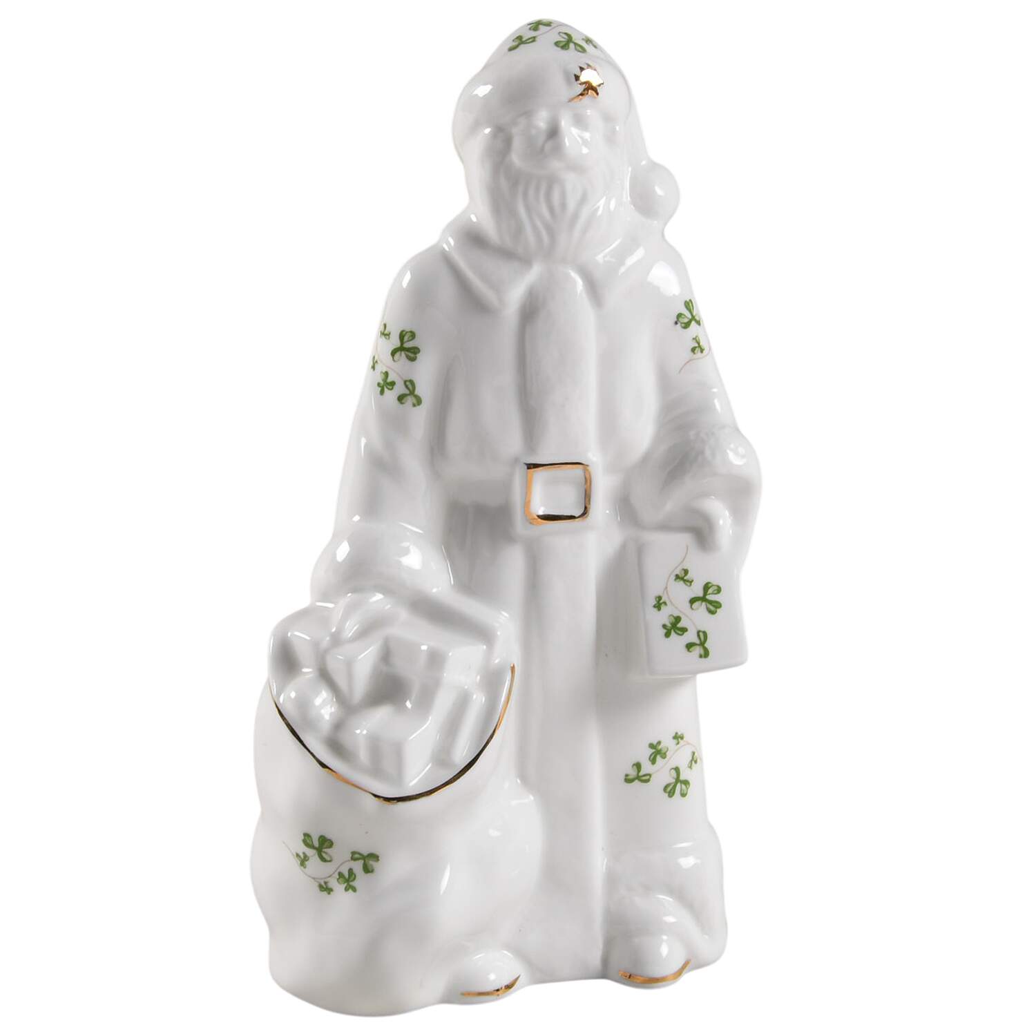 Trellis Shamrock Giftware Santa Claus Figurine by Royal Tara-1