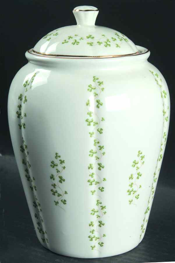 Trellis Shamrock Giftware Large Ginger Jar & Lid by Royal Tara-1