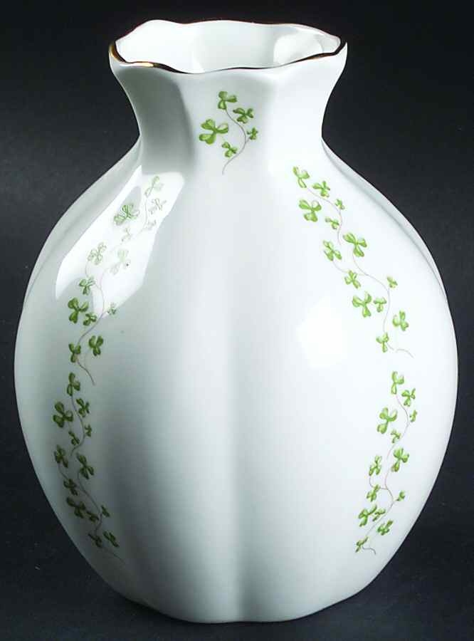 Trellis Shamrock Giftware 5" Blarney Vase by Royal Tara-1