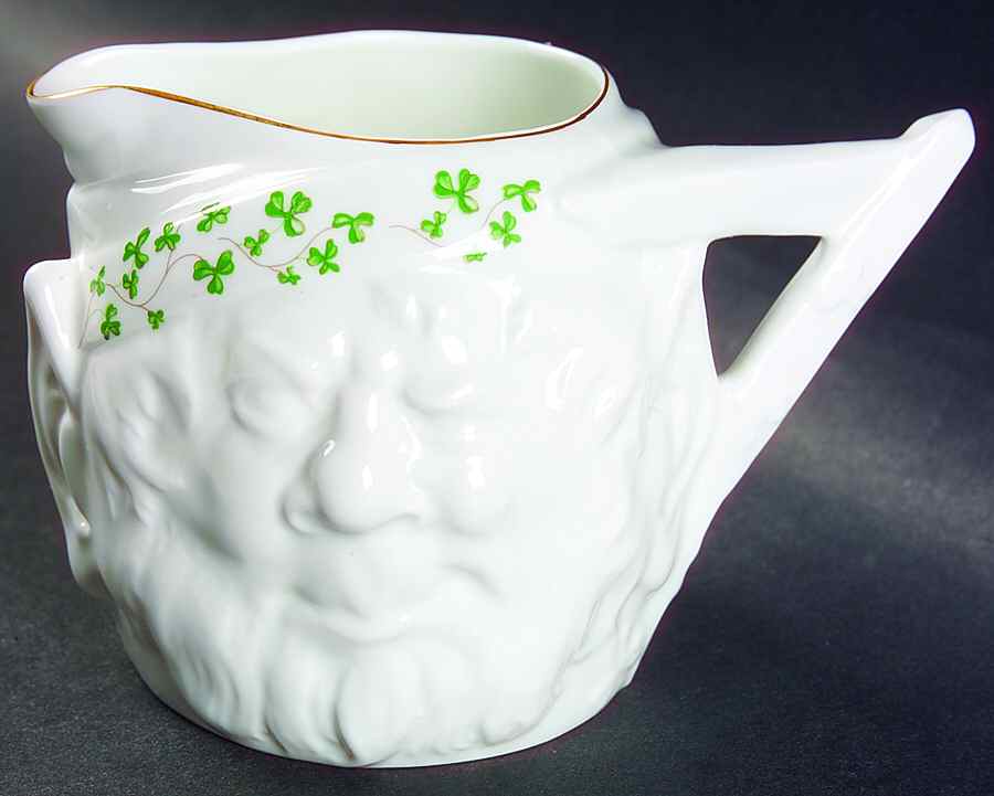 Trellis Shamrock Giftware Elf Creamer by Royal Tara-1