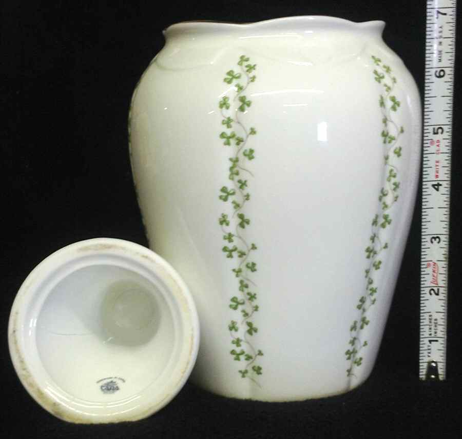 Trellis Shamrock Giftware Large Ginger Jar & Lid by Royal Tara-1