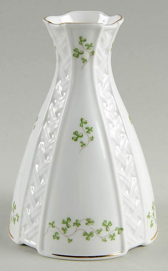 Trellis Shamrock Giftware 5" Bud Vase by Royal Tara-1