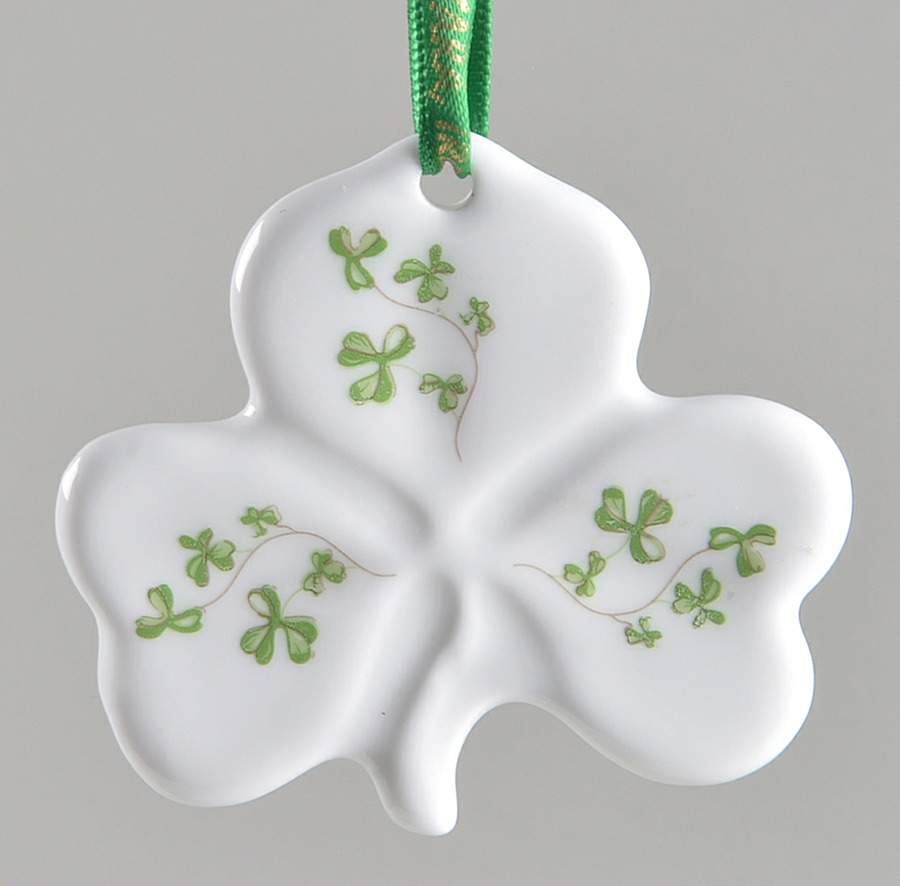Trellis Shamrock Giftware Ornament by Royal Tara-1