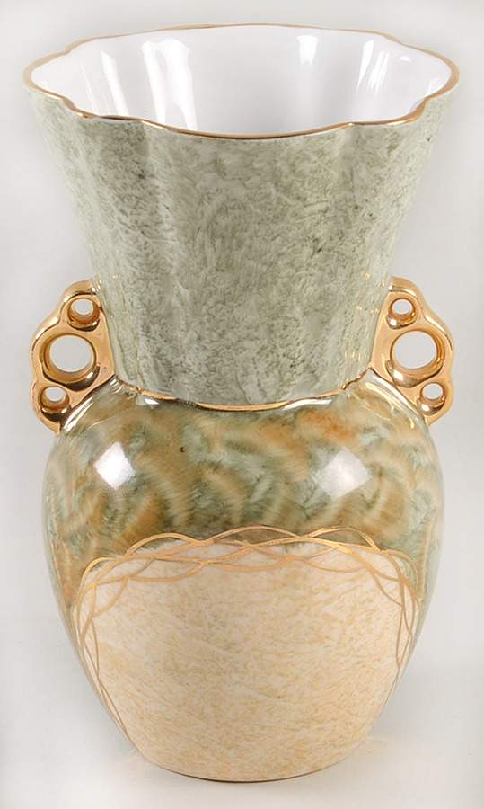 Green Marble Collection Coral Vase by Royal Tara-1