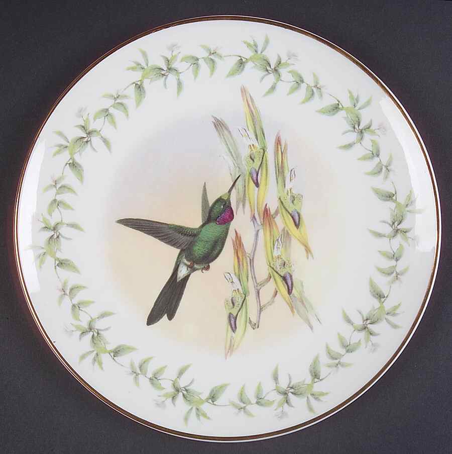 Humming Birds Collection Salad Plate by Royal Tara-1