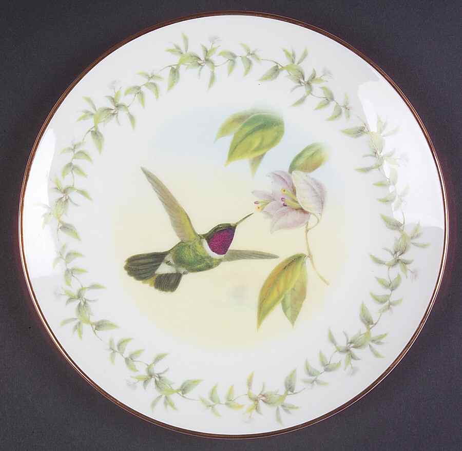 Humming Birds Collection Salad Plate by Royal Tara-1