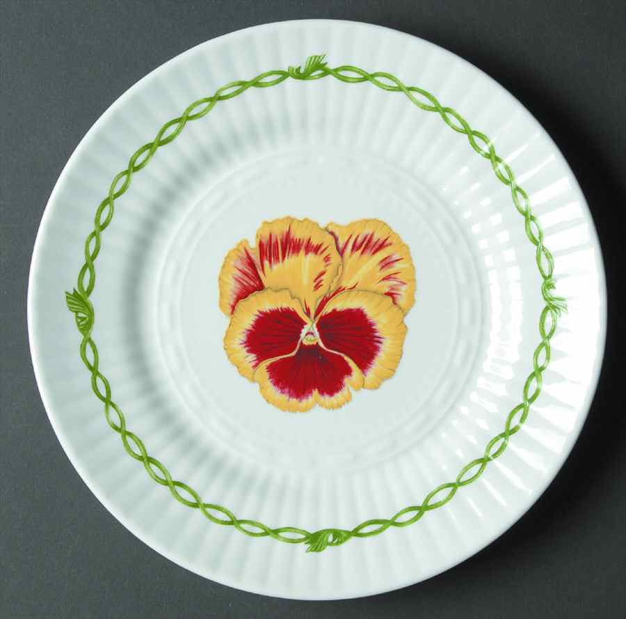 Pansies Salad Plate by Royal Tara-1