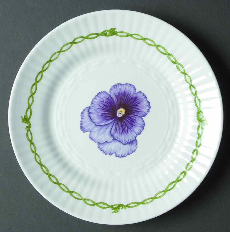 Pansies Salad Plate by Royal Tara-1