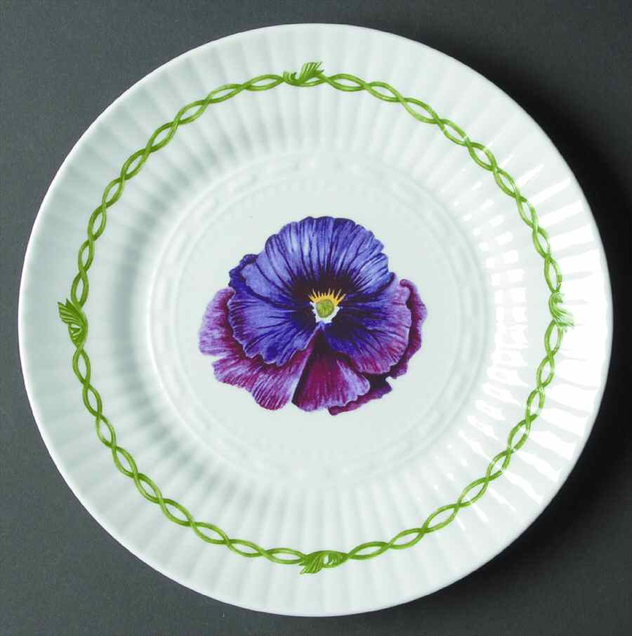 Pansies Salad Plate by Royal Tara-1