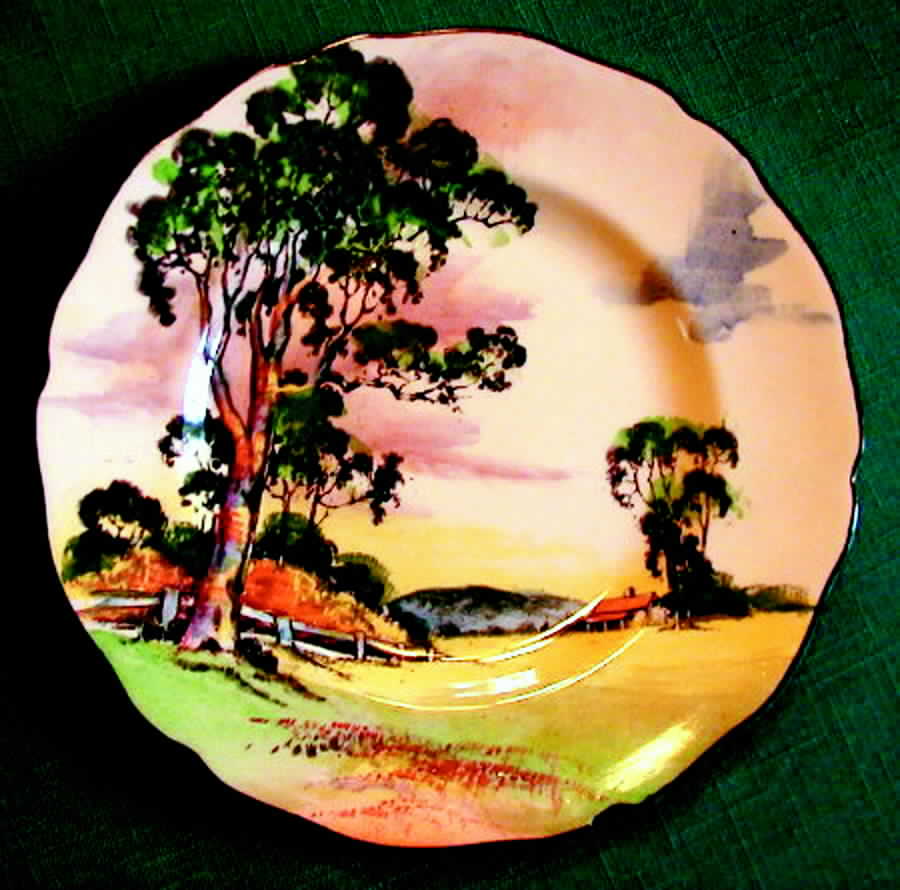 Gum Trees "A" Bread & Butter Plate by Royal Doulton-1