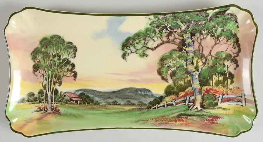 Gum Trees "A" Large Sandwich Tray by Royal Doulton-1