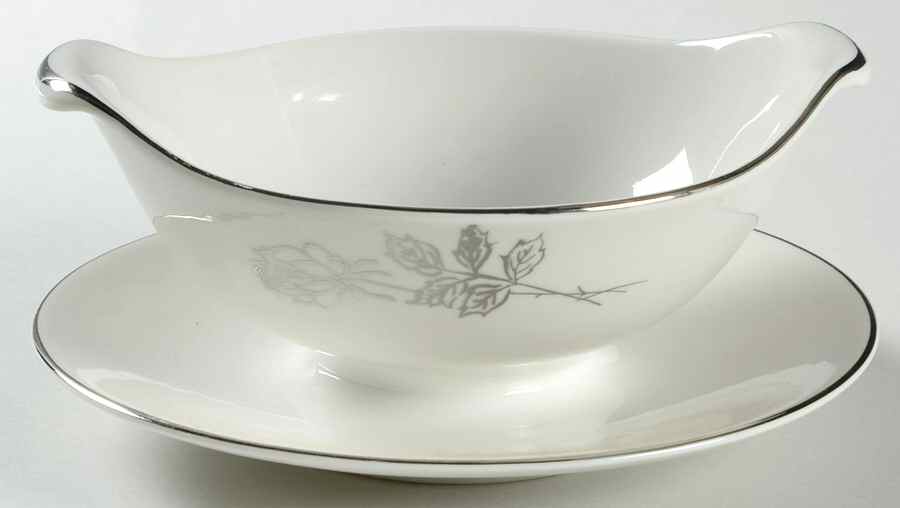 RYA11 Gravy Boat with Attached Underplate by Royal Chatham-1