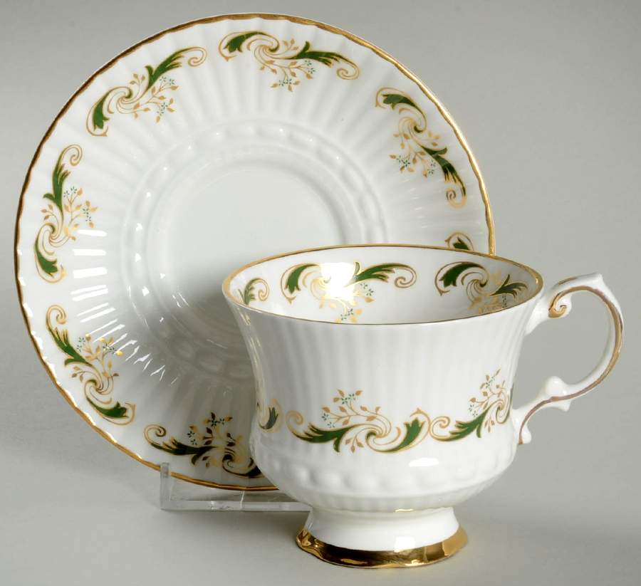 Ashling Footed Cup & Saucer Set by Royal Tara-1