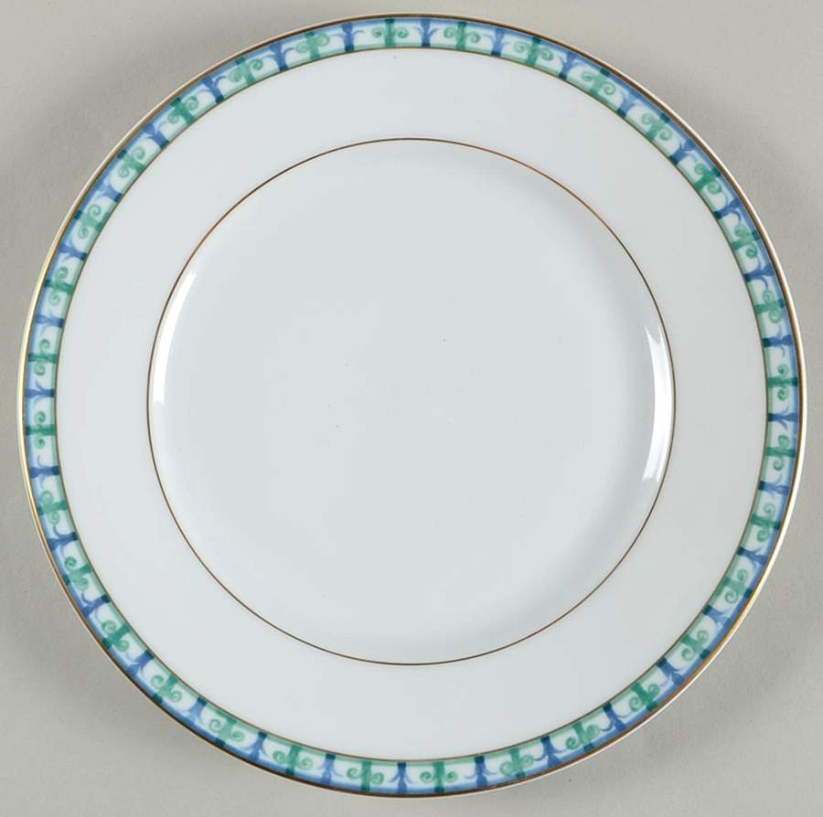 Bagatelle (White Background) Dessert Luncheon Plate by Raynaud-1