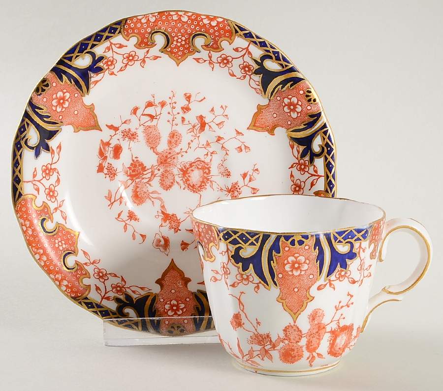 2712 Flat Cup & Saucer Set by Royal Crown Derby-1