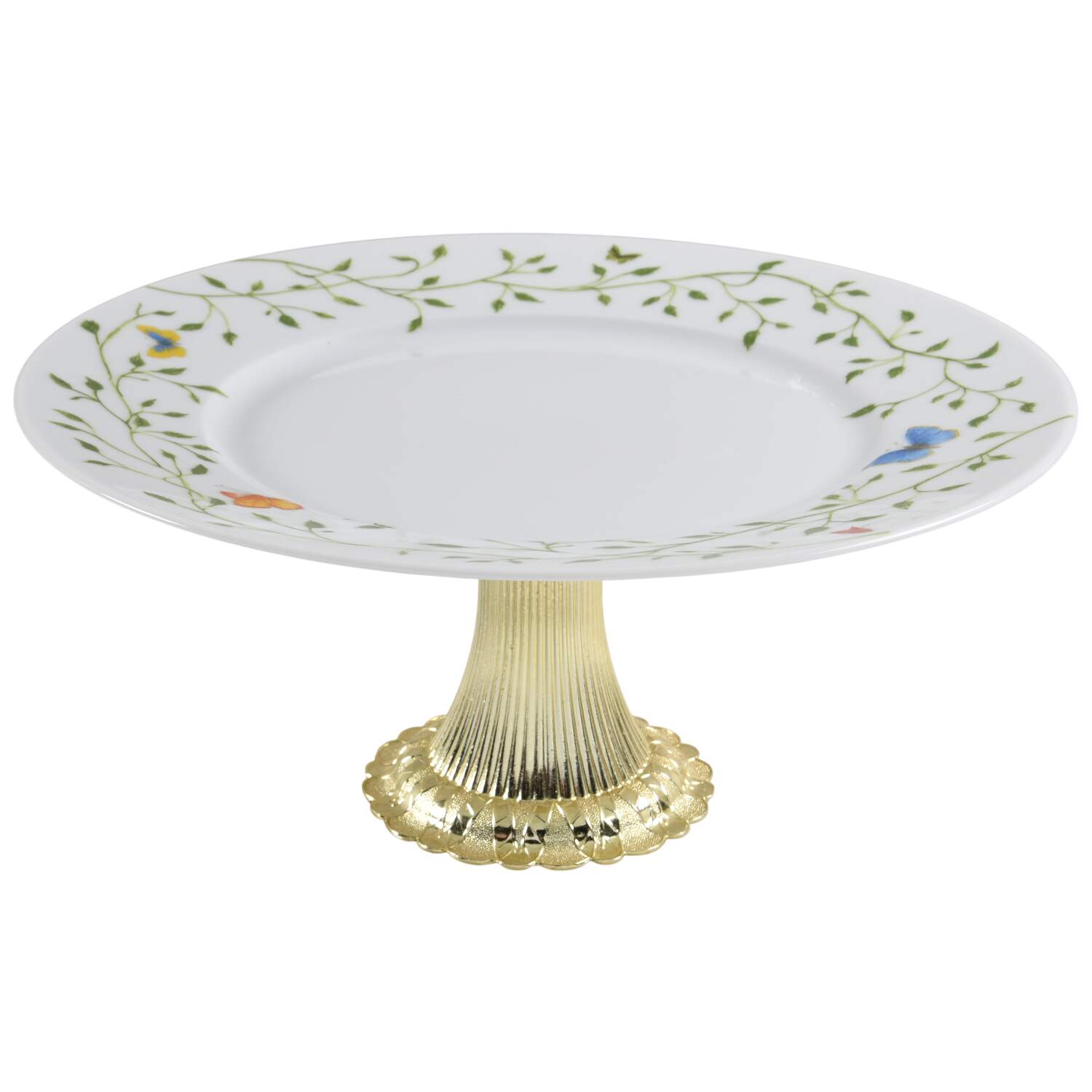 Histoire Naturelle Cake Stand with 4"-5" Metal Pedestal  Hc by Raynaud-1