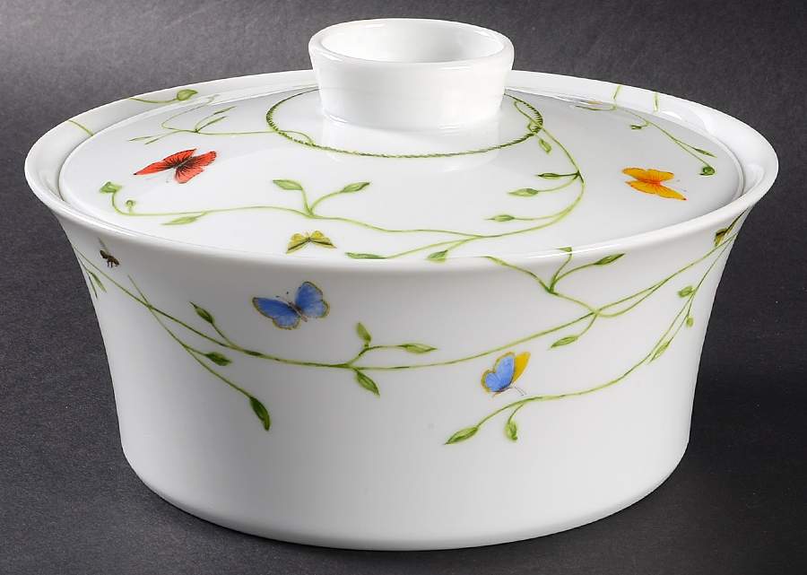 Histoire Naturelle Chinese Vegetable Bowl &  Plate by Raynaud-1