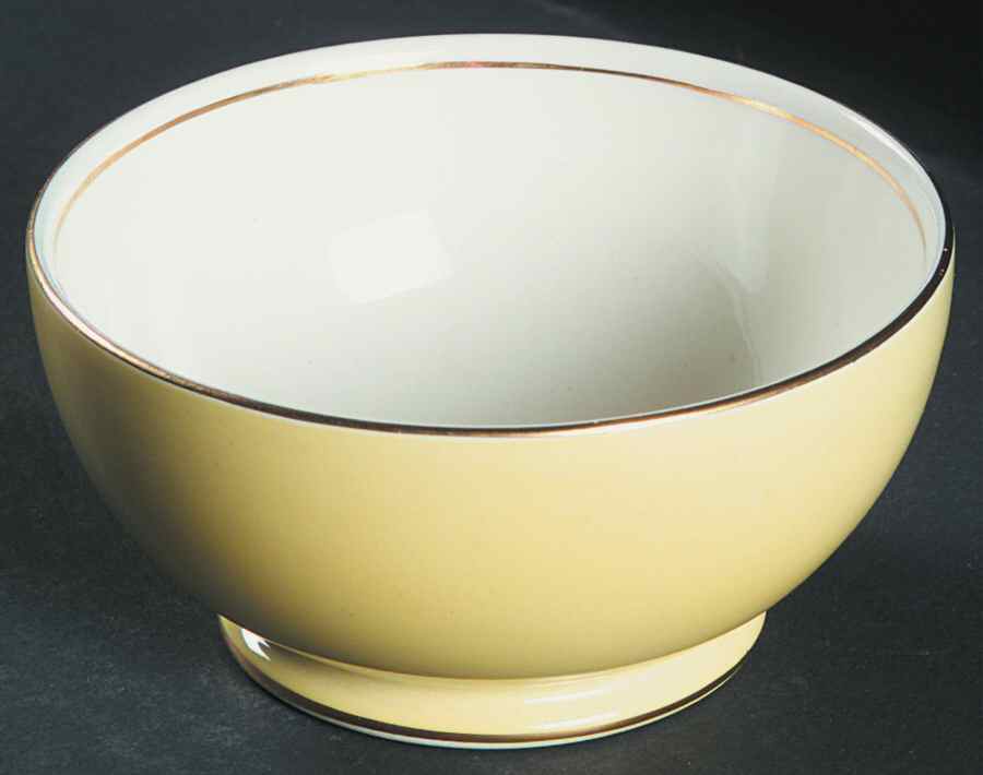 Pastel Ware Yellow (Not Molded) Albans Shape Open Sugar Bowl by Royal Winton-1