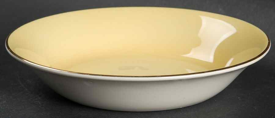 Pastel Ware Yellow (Not Molded) Fruit/Dessert (Sauce) Bowl by Royal Winton-1