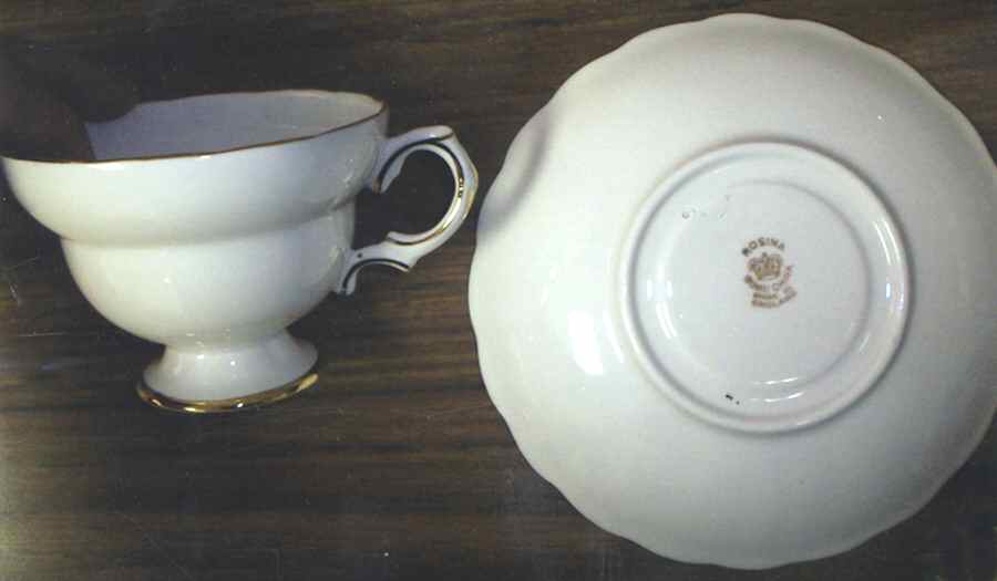 RIA33 Footed Cup & Saucer Set by Rosina-Queens-1