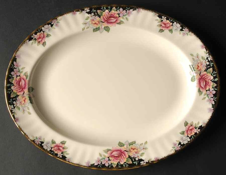 Operetta 13" Oval Serving Platter by Royal Albert-1