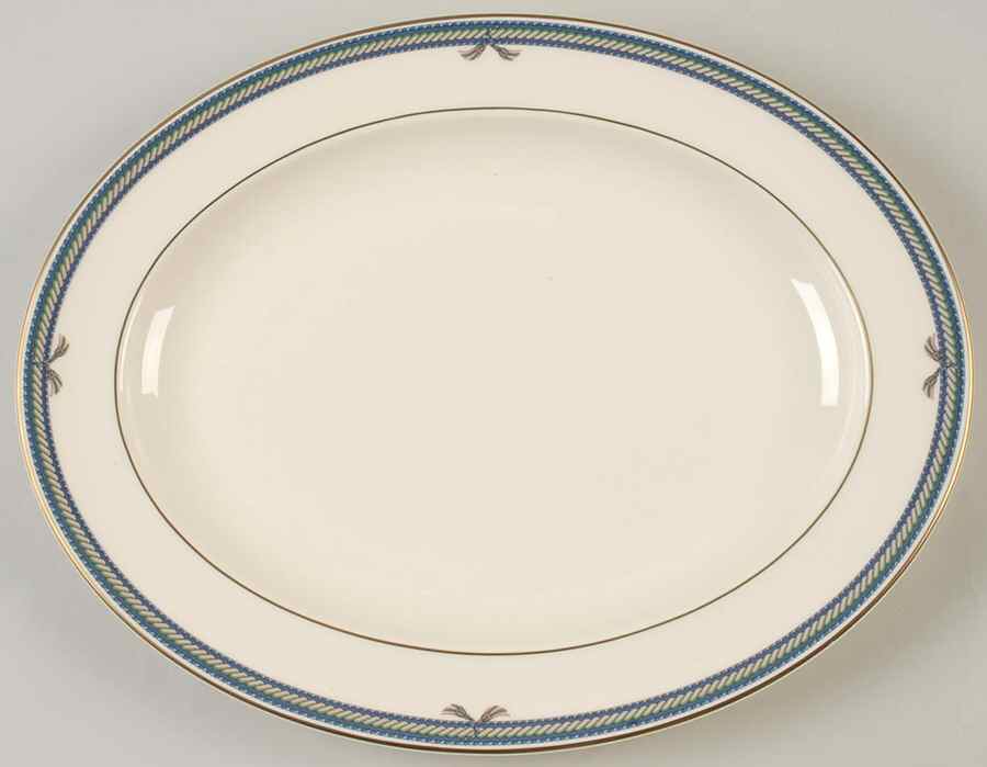 Cordeliere 13" Oval Serving Platter by Royal Doulton-1