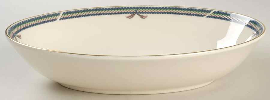 Cordeliere 9" Oval Vegetable Bowl by Royal Doulton-1