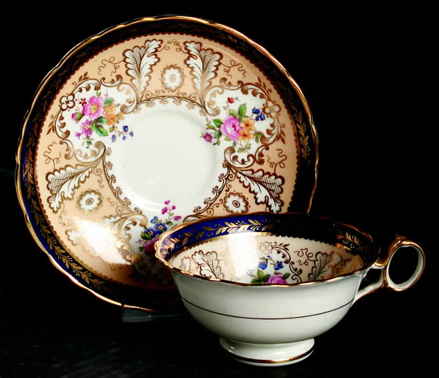 T1612 Footed Cup & Saucer Set by Royal Cauldon-1