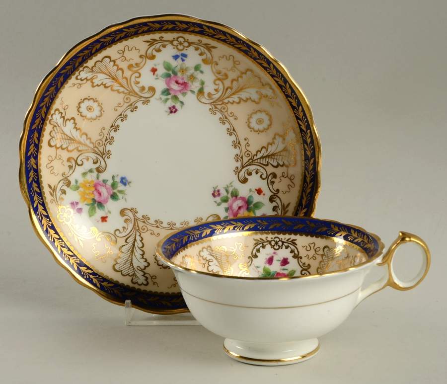 T1612 Footed Cup & Saucer Set by Royal Cauldon-1
