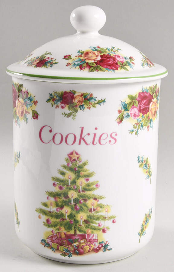 Old Country Roses (Holiday Classic Collection) Cookie Jar & Lid by Royal Albert-1
