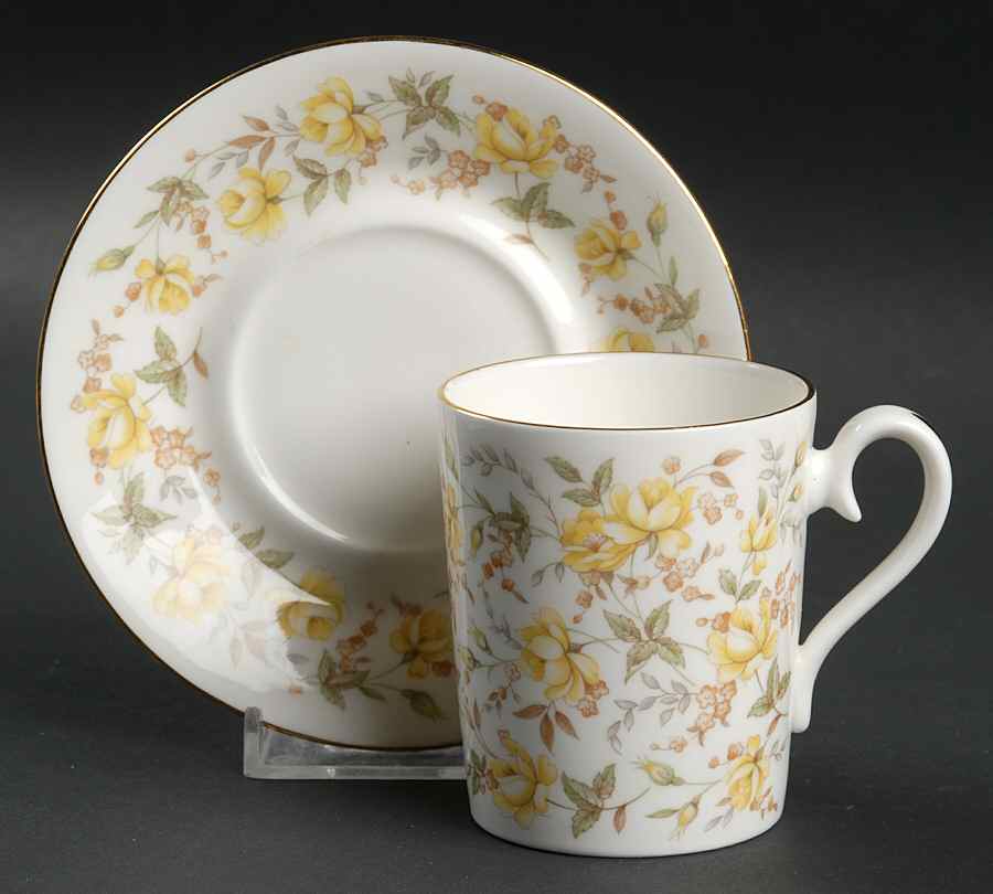 Rose Chintz Series Flat Demitasse Cup & Saucer Set by Royal Albert-1