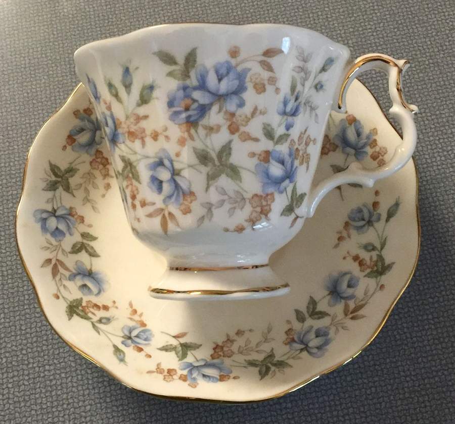 Rose Chintz Series Footed Cup & Saucer Set by Royal Albert-1