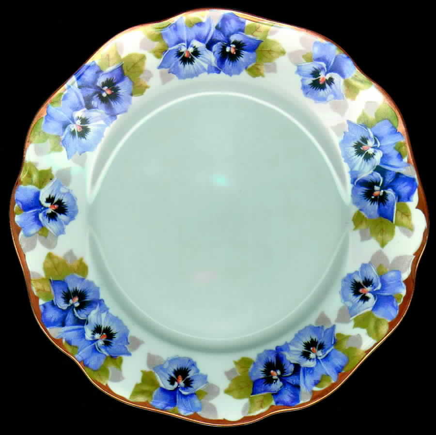 Chrysantheme (Blue Flowers) Salad Plate by Rosenthal - Continental-1