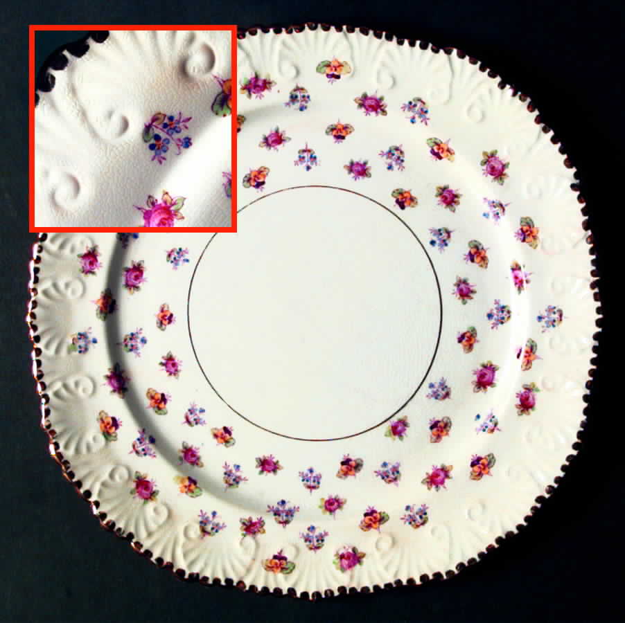 Rose, Pansy, Forget-Me-Not Dinner Plate by Royal Stafford-1