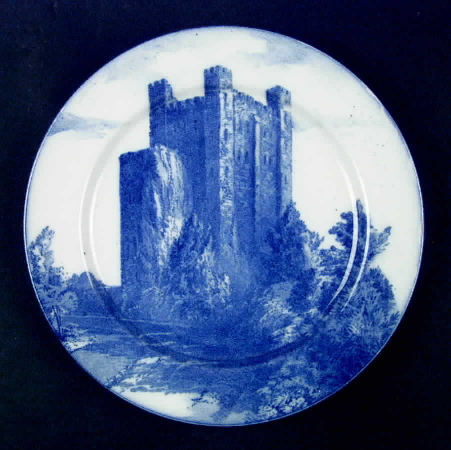 Castles & Churches (Blue) Dinner Plate by Royal Doulton-1