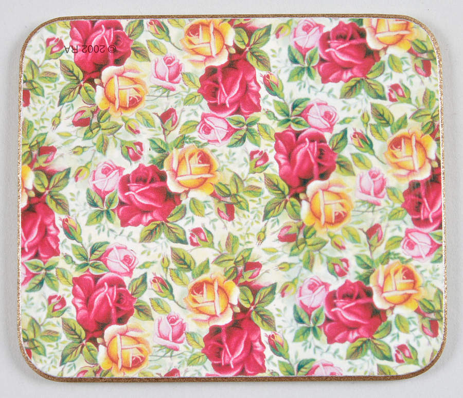 Old Country Roses Chintz Collection Rectangular Coaster-Corkback by Royal Albert-1