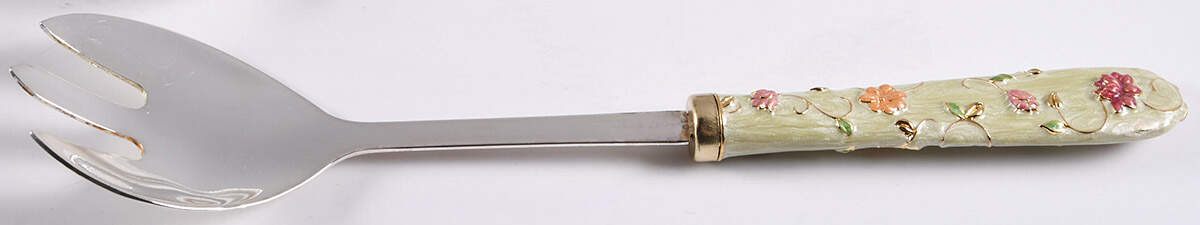 Old Country Roses Chintz Collection Salad Serving Fork with Stainless Prongs by Royal Albert-1