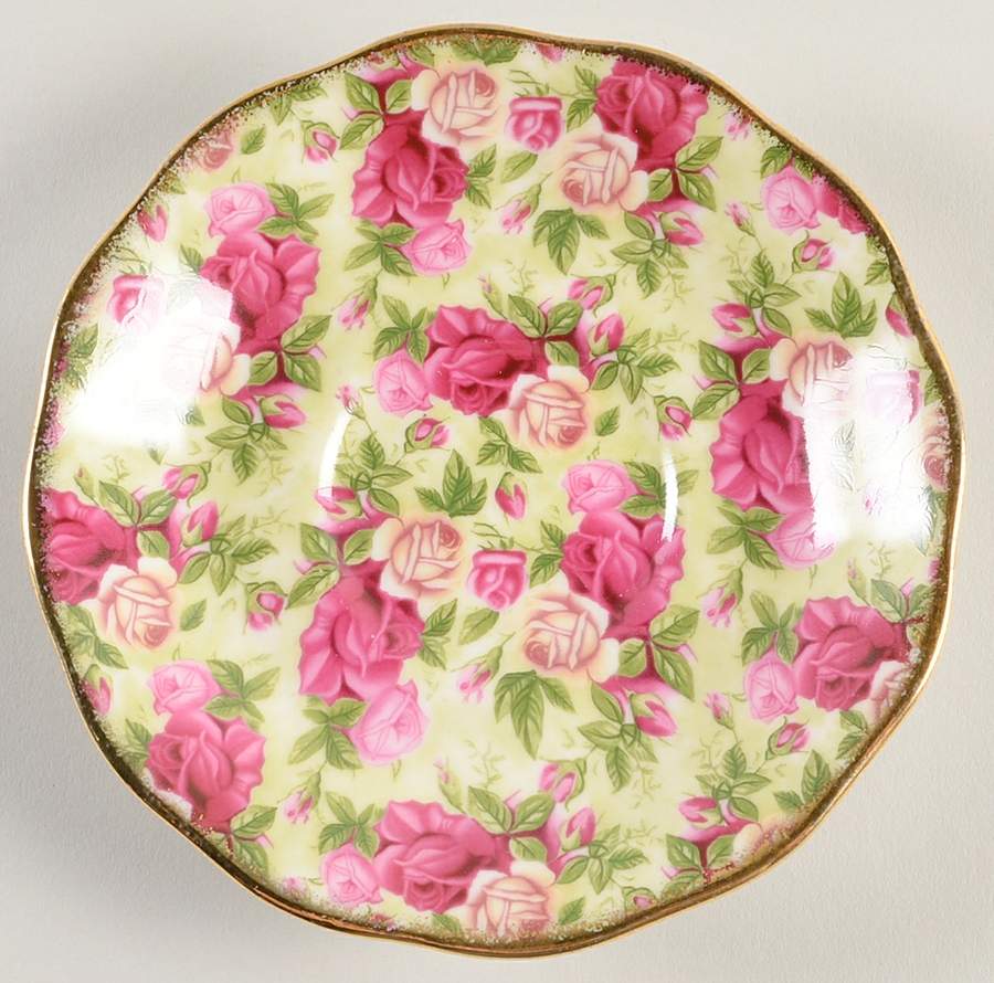 Old Country Roses Chintz Collection Saucer for Footed Cup by Royal Albert-1