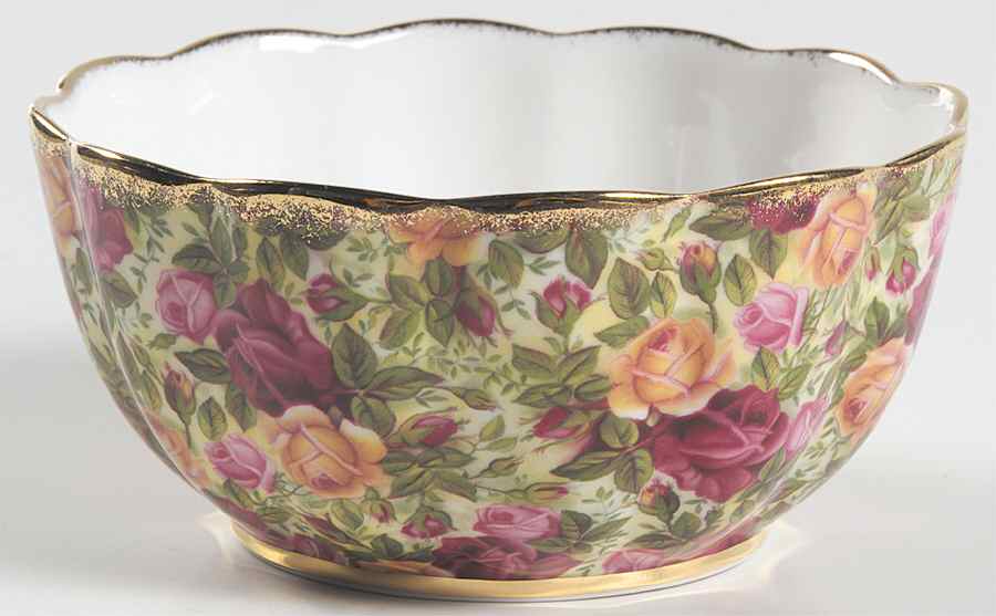 Old Country Roses Chintz Collection Petal Bowl by Royal Albert-1
