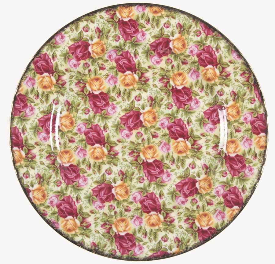 Old Country Roses Chintz Collection Accent Salad Plate by Royal Albert-1