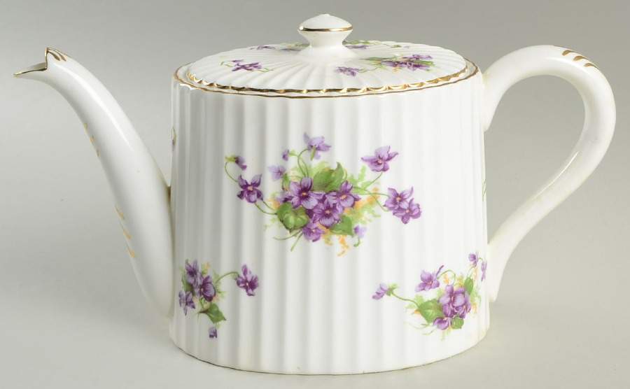 Violet (Fluted) Teapot & Lid by Samuel Radford-1
