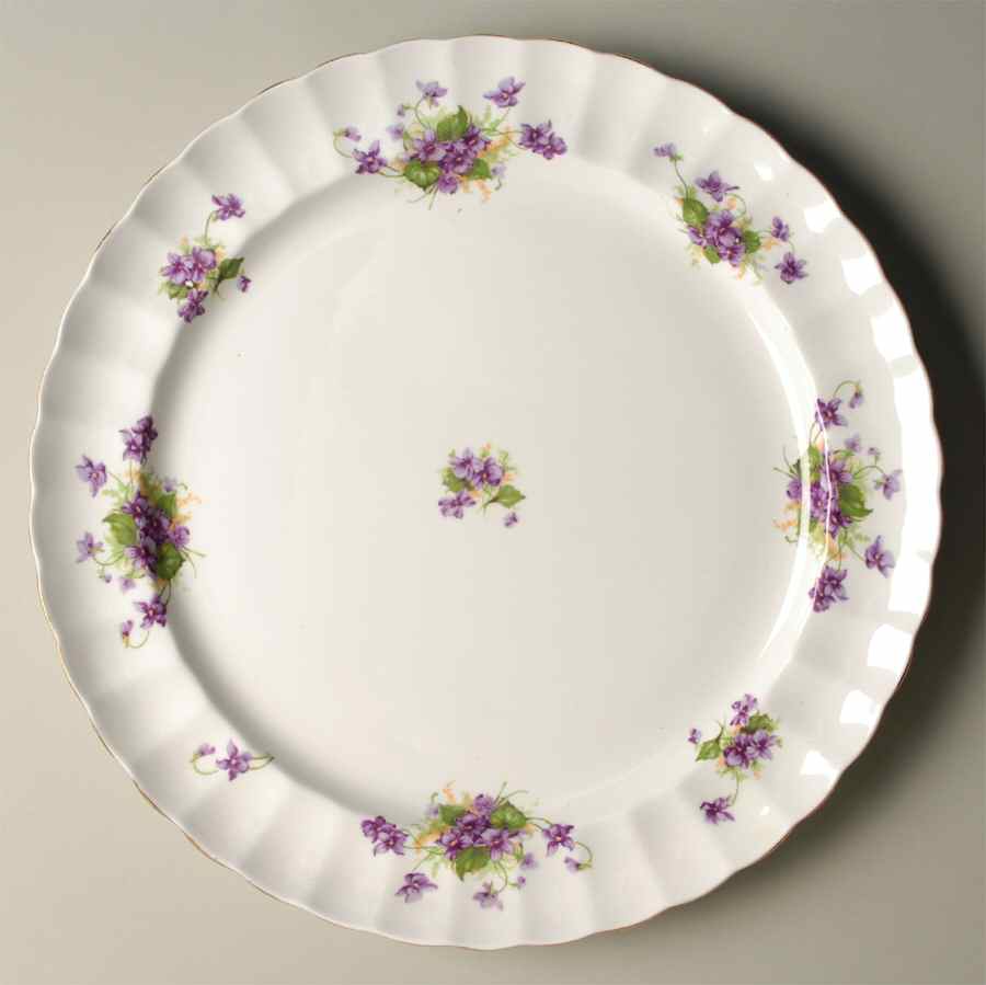 Violet (Fluted) 13" Chop Plate (Round Platter) by Samuel Radford-1