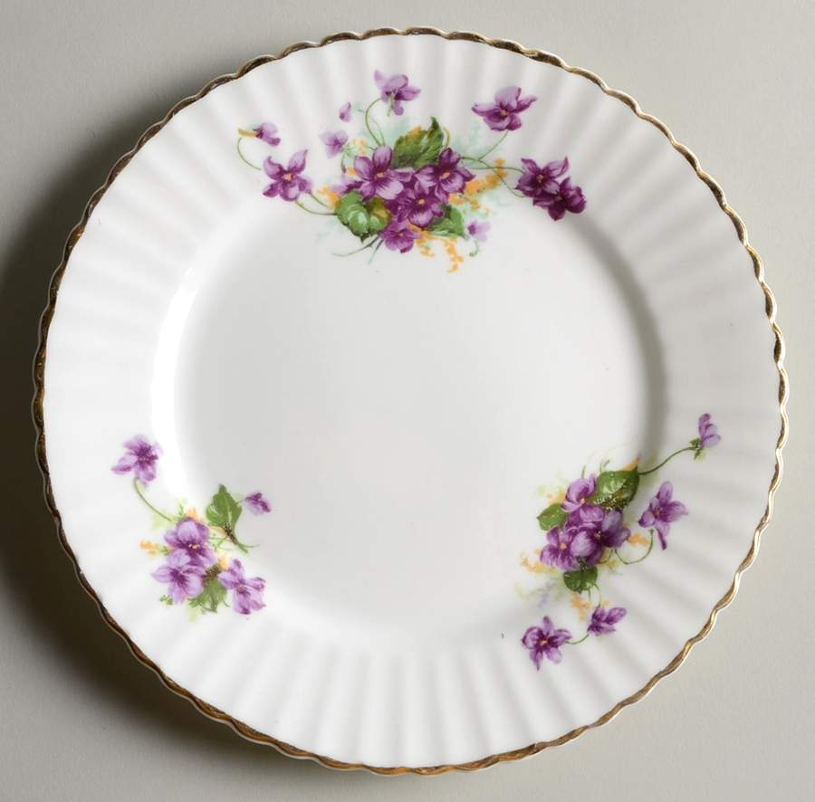 Violet (Fluted) Dessert/Pie Plate by Samuel Radford-1