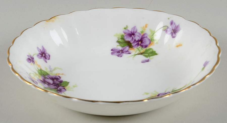 Violet (Fluted) Fruit/Dessert (Sauce) Bowl by Samuel Radford-1