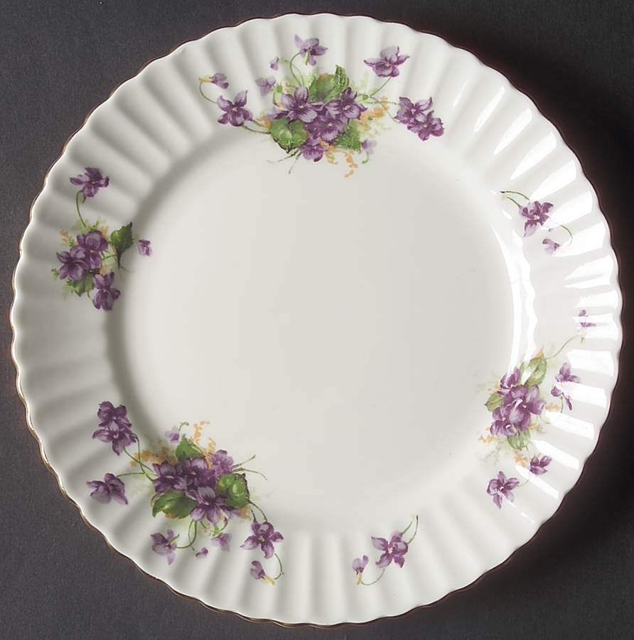 Violet (Fluted) Salad Plate by Samuel Radford-1