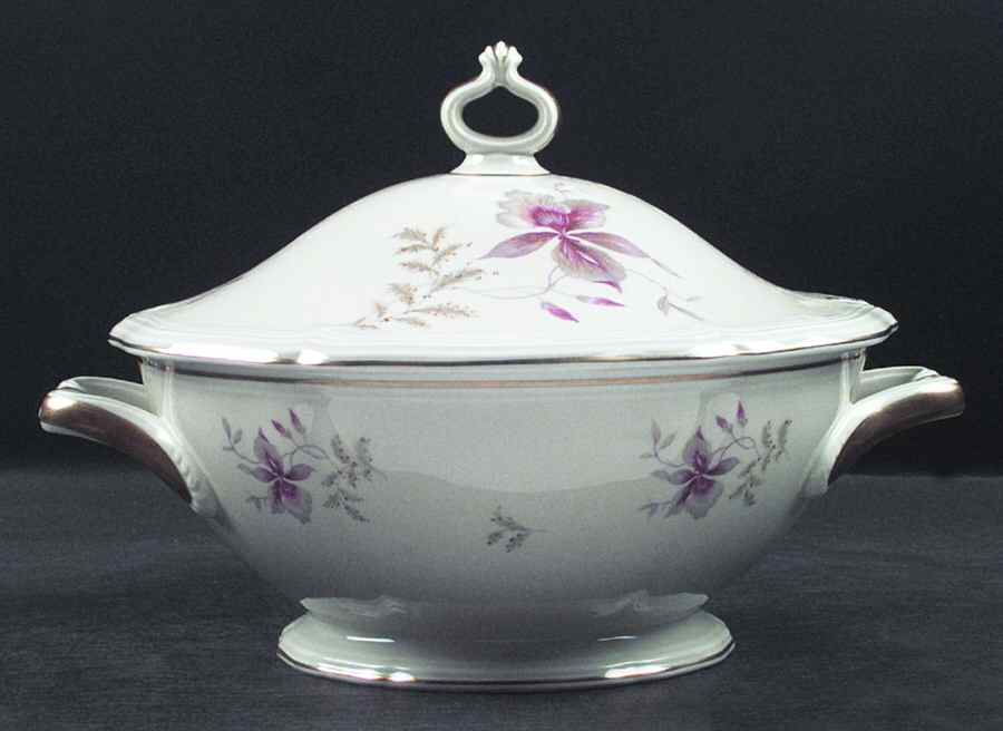 Orchid (Chippendale, Ivory) Tureen &  Lid by Rosenthal - Continental-1