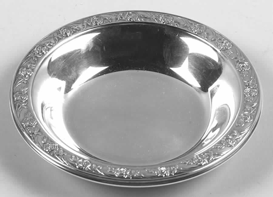 Classic Rose (Silverplate, Hollowware) Small Silverplate Bon Bon Bowl by Reed & Barton-1