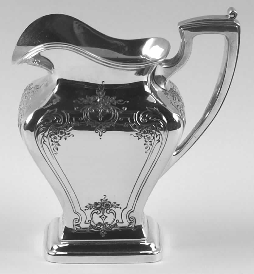 Jacobean-Engraved (Sterling, #740C, Hollowware) Creamer by Reed & Barton-1