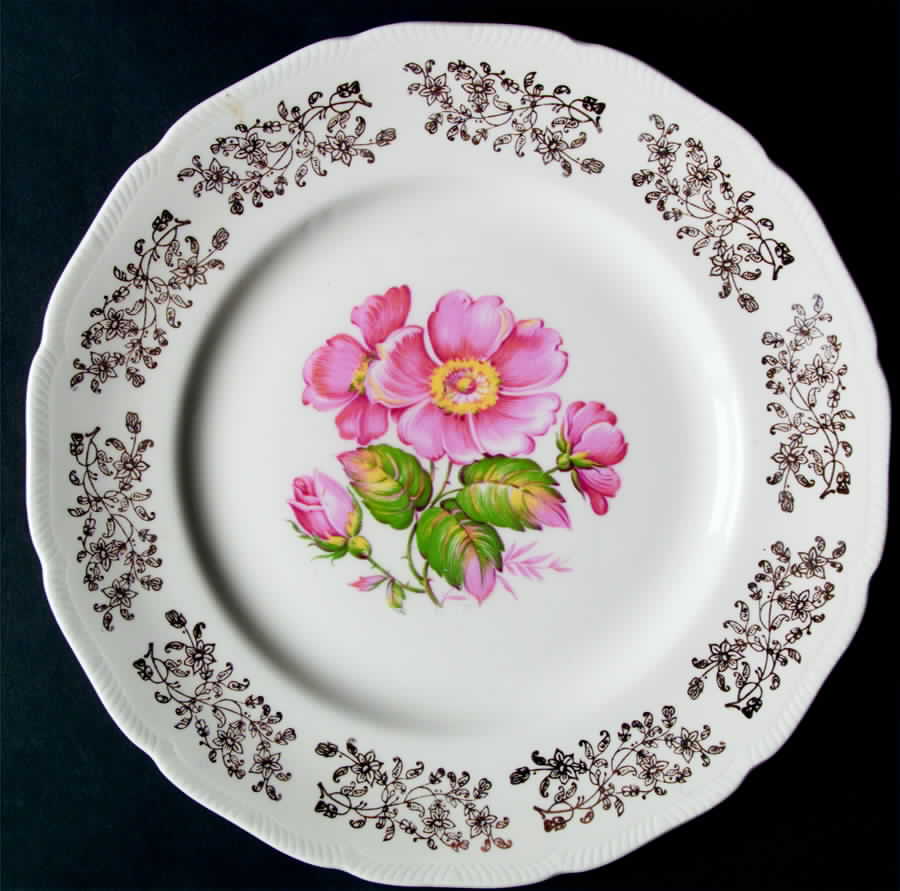 RXA1 Dinner Plate by Royal Abbey (England)-1
