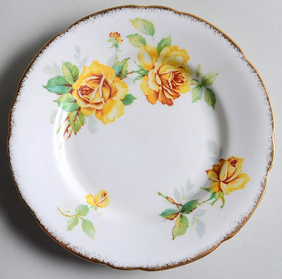 Royal Rose Dessert/Pie Plate by Royal Stafford-1